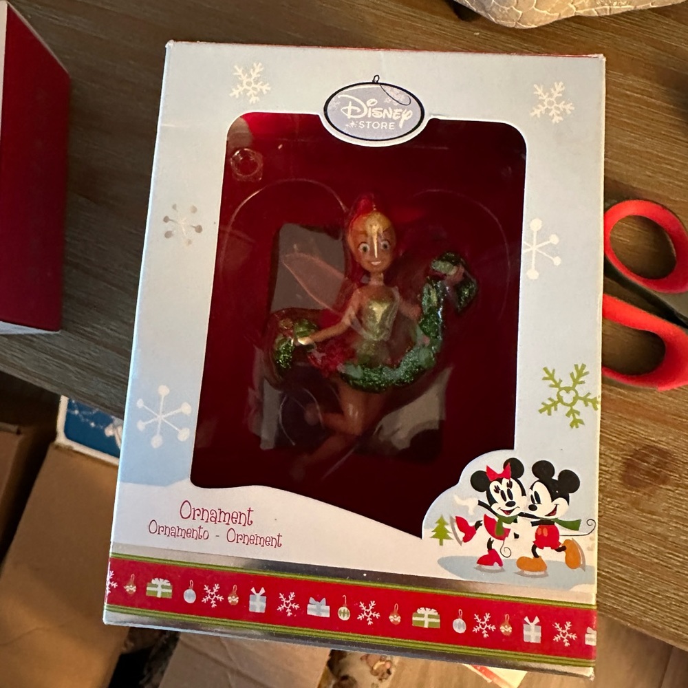 Disney Store tinkerbell Christmas Ornament